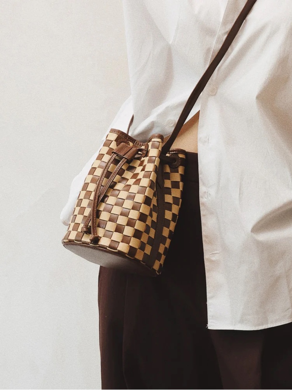 Bembien Handwoven Mini Adele Bucket Bag NWT
